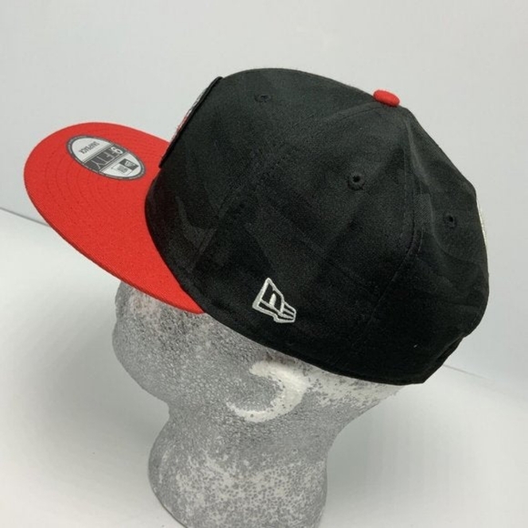 Men's New Era Cap Black Camo | Red Chicago Bulls 9FIFTY NBA NWT - Picture 2 of 5